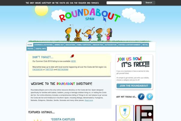 Roundabout theme site design template sample