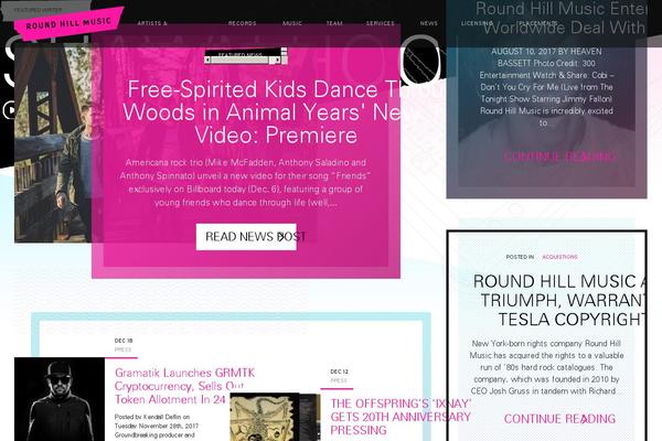 roundhill theme websites examples