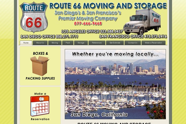 route66moving.com site used Website9