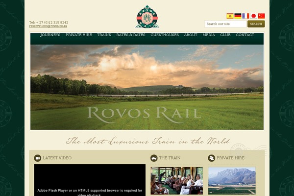 rovos.com site used Rovos