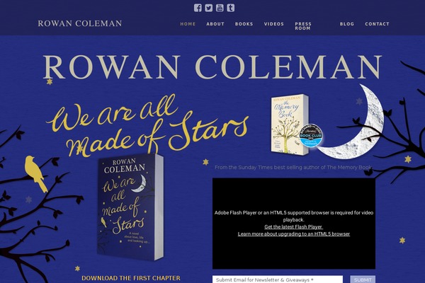 rowancoleman.co.uk site used Rowan-coleman