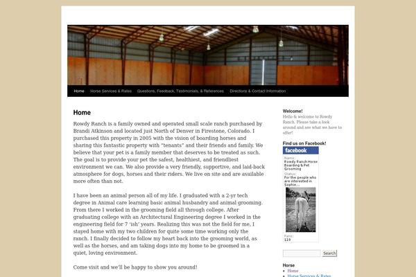 Twenty Ten theme site design template sample