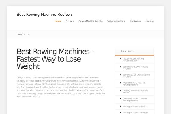 rowingmachine theme websites examples