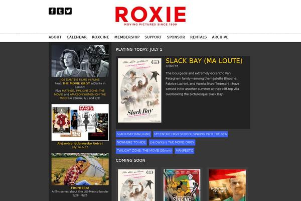 roxie.com site used Roxie-theme