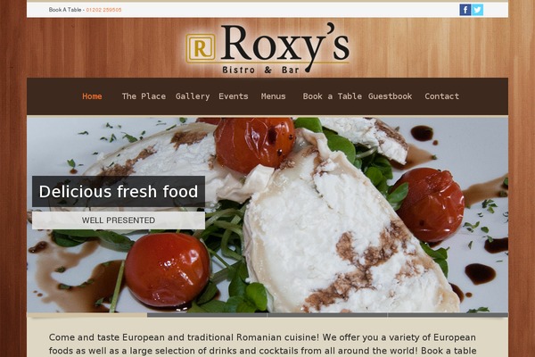 roxysbistrobar.co.uk site used Roxysbistrobarr