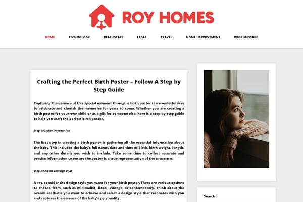 roy-homes.com site used Log-book-child
