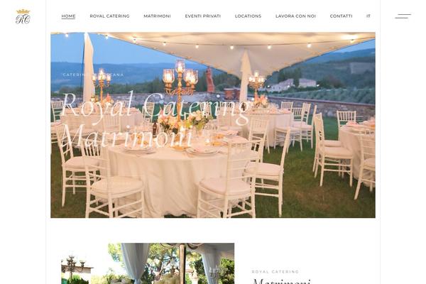 Banquet theme site design template sample