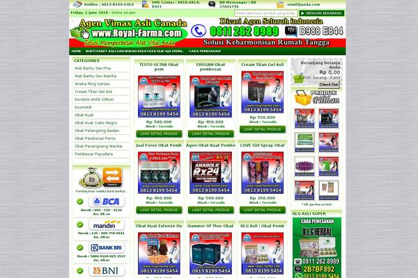 IndoStore theme site design template sample