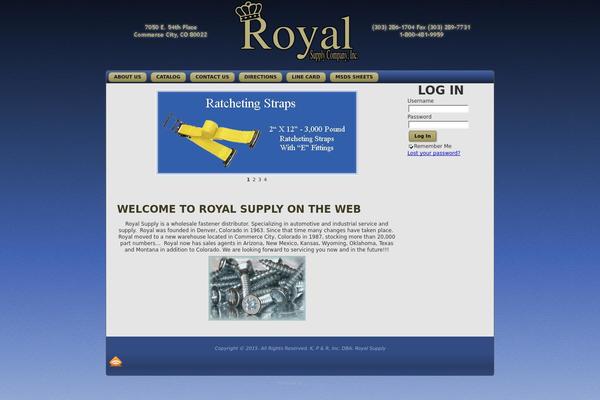royal-supply.com site used Royal_blue_2_column
