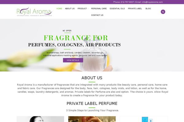 Aroma theme site design template sample