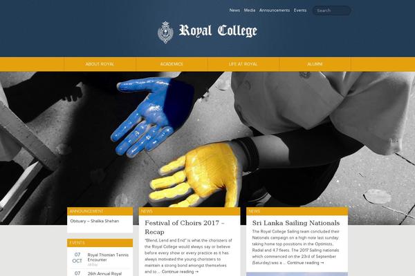 royalcollege.lk site used Bluengold