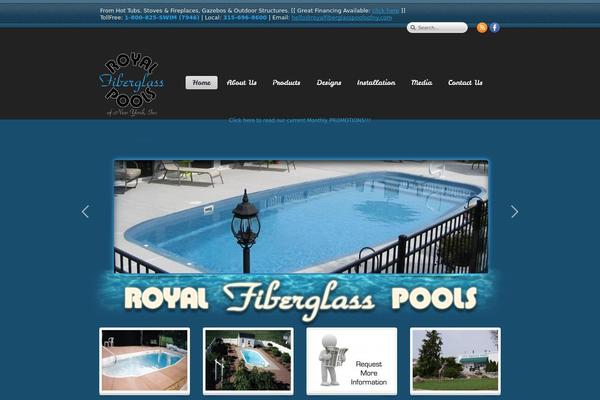 Royal theme site design template sample