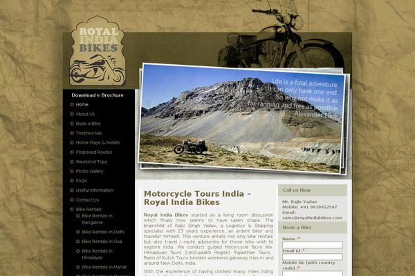 royalindiabikes.com site used Royalindiabikes