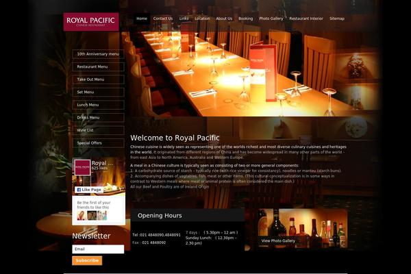 royalpacific.ie site used Royalpafic-responsive