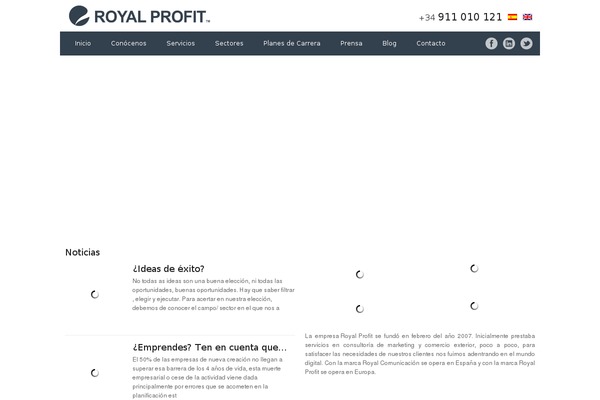 royalprofit.eu site used Estaticos