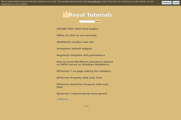royaltutorials.com site used Royaltutorials