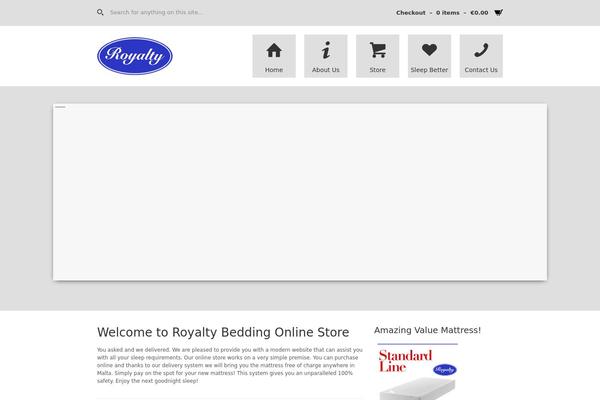 royaltybedding.com site used Zinc
