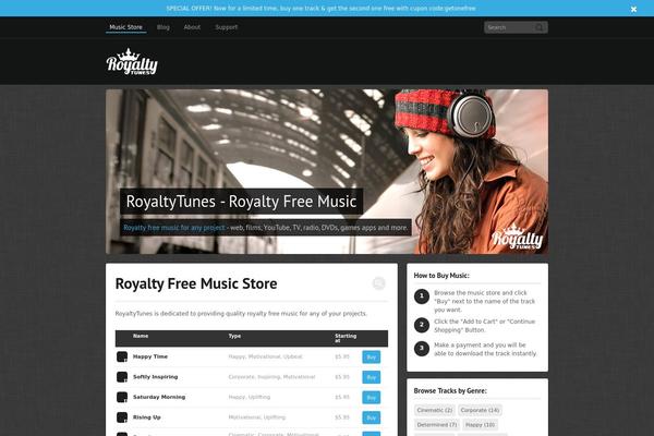 MusicMaker theme websites examples