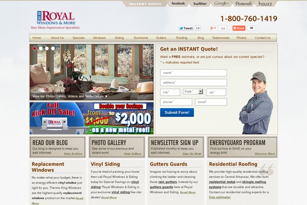 royalwindows.com site used Royaltheme2