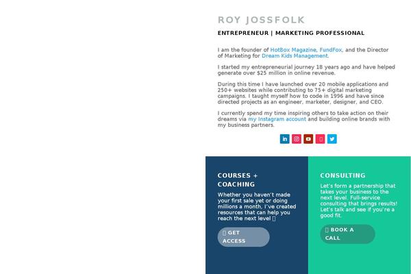 WordPress website example screenshot