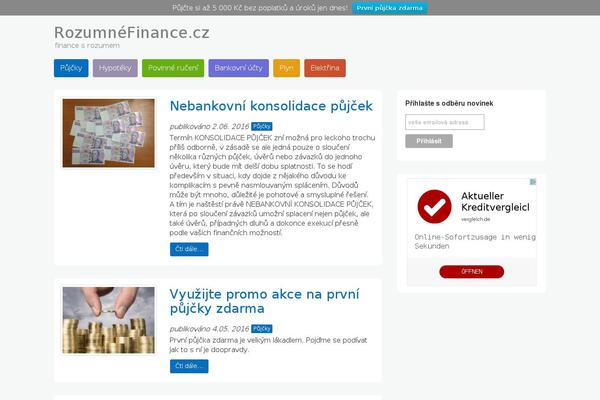 rozumnefinance.cz site used Magazin