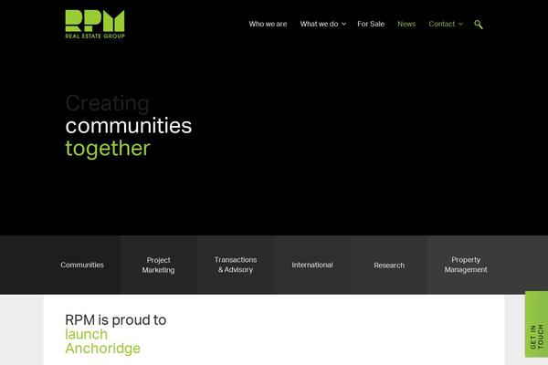 Rpm theme site design template sample