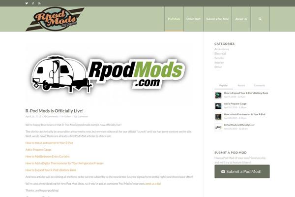 Enfold theme site design template sample