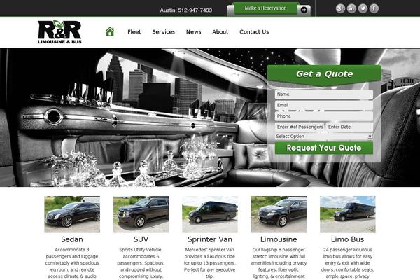 Limousine theme site design template sample