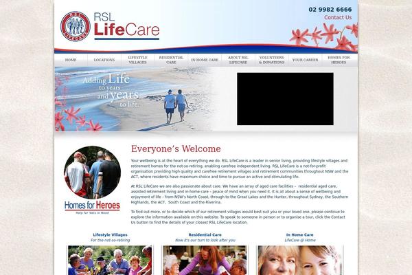 rsllifecare.org.au site used Wordpressframework