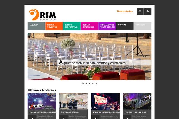 rsmproducciones.com site used Rsm
