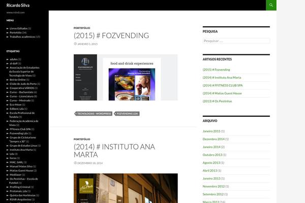 Twenty Fourteen theme site design template sample