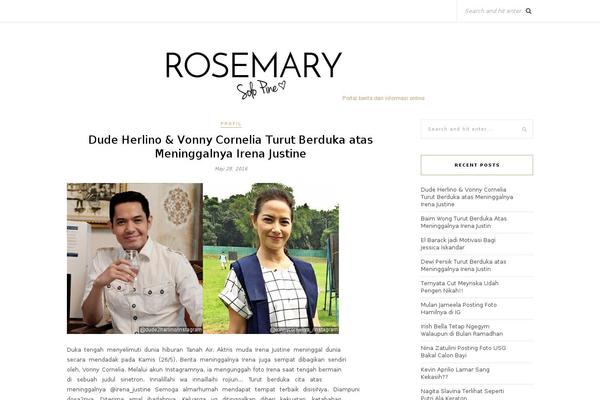 Rosemary theme site design template sample