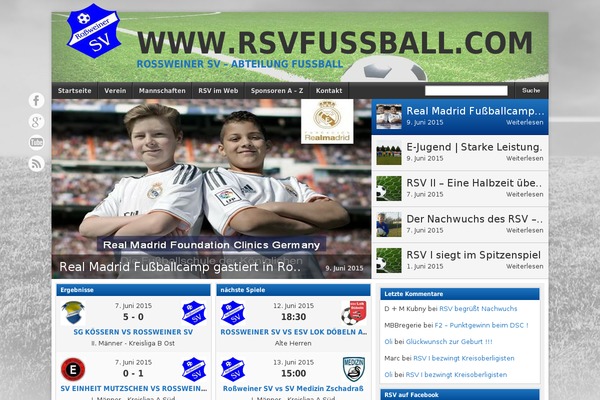 rsvfussball.com site used Footballclub-2.6.1