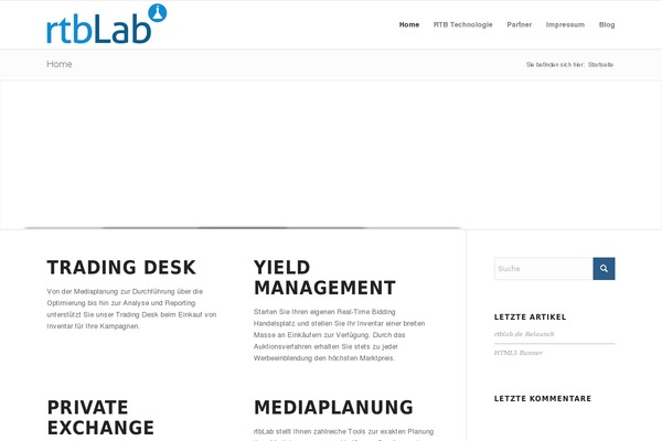 Enfold theme site design template sample