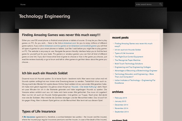 WordPress website example screenshot