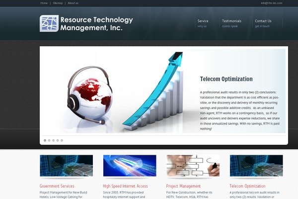 Rtm theme site design template sample