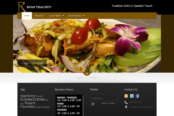 The Restaurant theme site design template sample