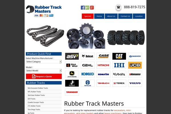 rubbertrackmasters.com site used Rubber