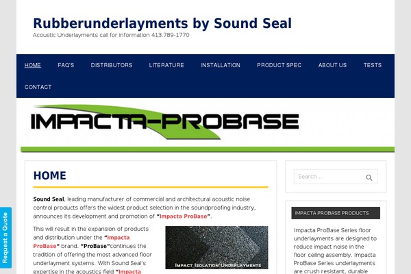 rubberunderlayment.com site used Dynamic News Lite