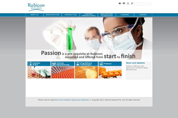 Rubicon theme site design template sample