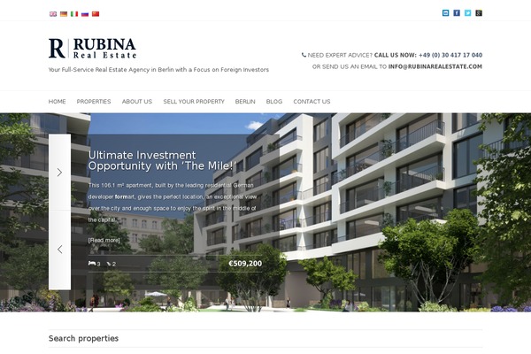 Ushuaia website example screenshot