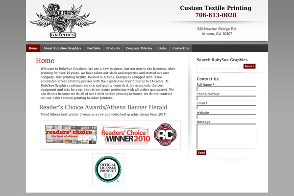 WordPress website example screenshot