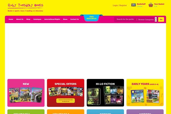 Ruby theme site design template sample