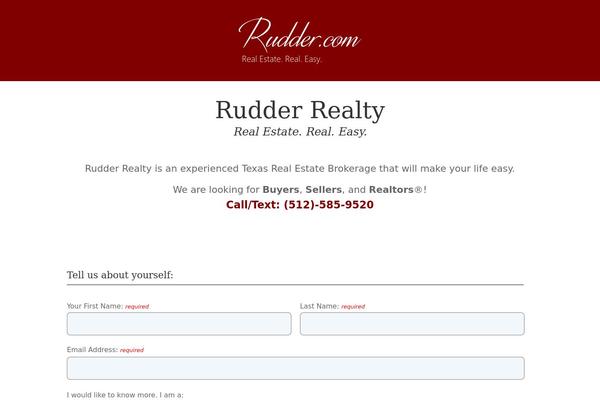 rudder.com site used Rudder