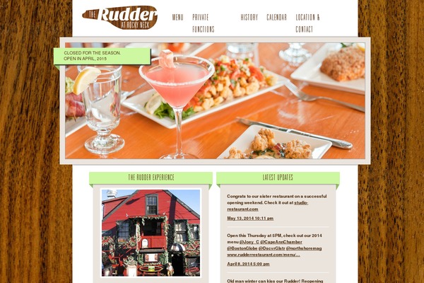 rudderrestaurant.com site used Rudder_restaurant