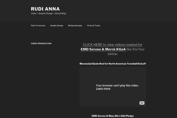 WordPress website example screenshot