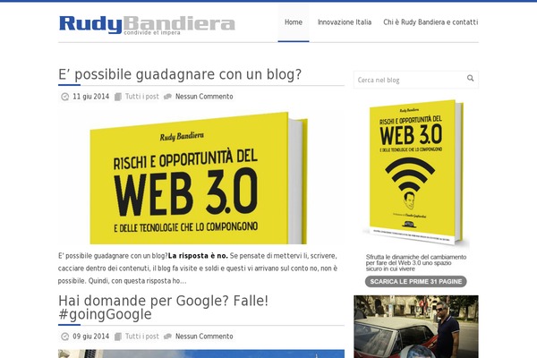 rudybandiera.com site used GoBlog