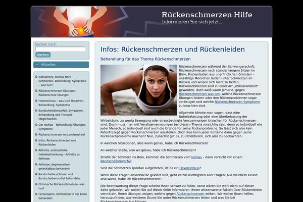 rueckenschmerzenhilfe.com site used Rueckenschmerzentemplate