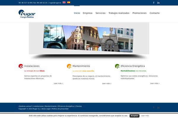 WordPress website example screenshot