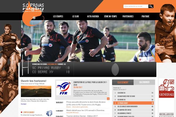 rugby-privas.fr site used Rugby-privas